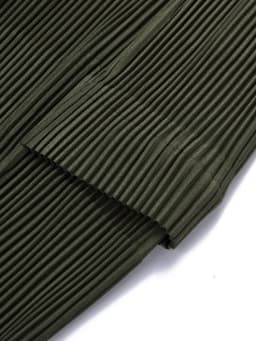 Miyake Pleated Man Loose Cargo Pants Nine-point Pants Fashion Casual Streetwear Miyake Pants