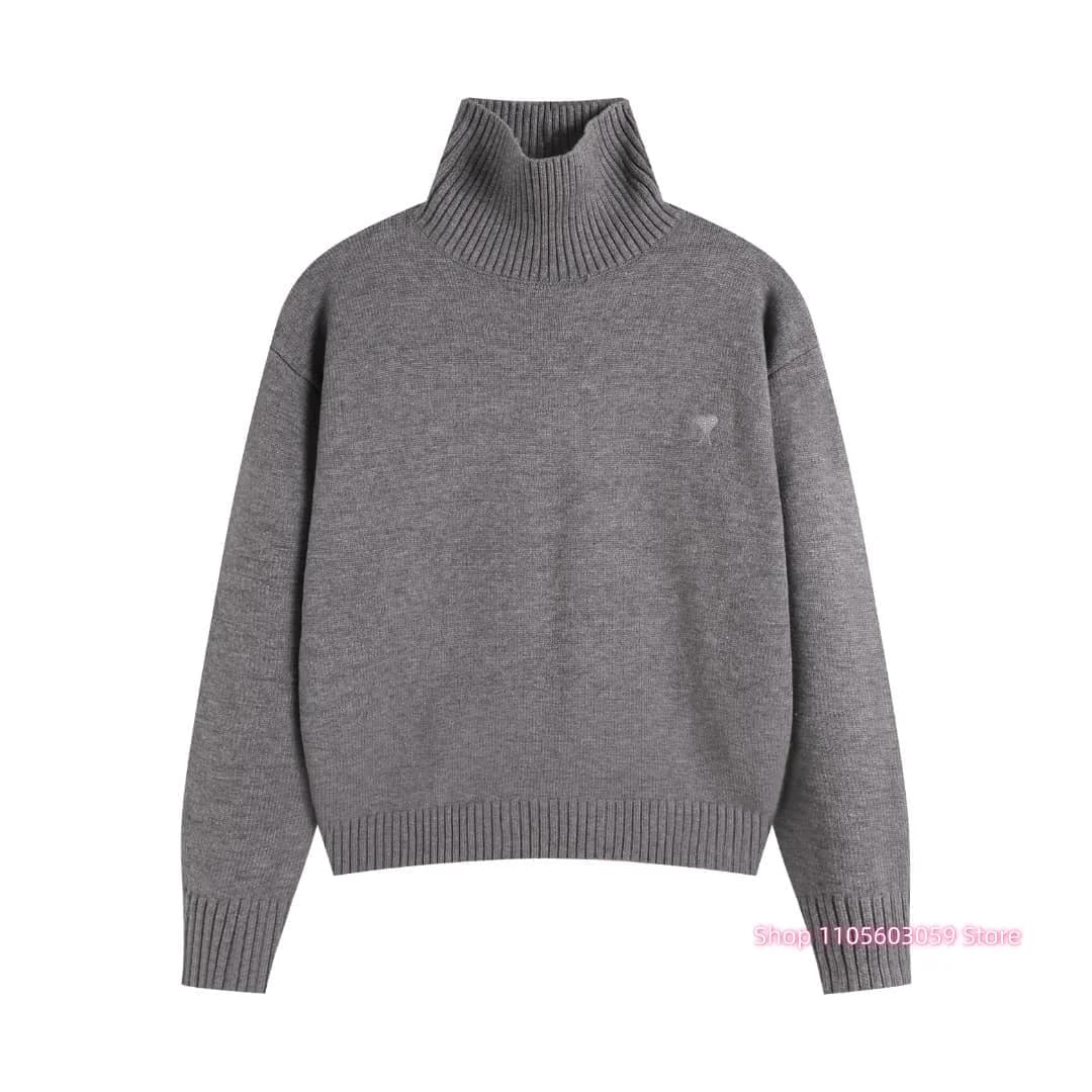 2026 new hot Half High Neck Knitted Jumper Women Slim Stretch Long Sleeve Basic Commuter Layering Warm Sweater Tops