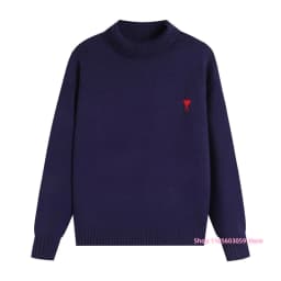 2026 new hot Half High Neck Knitted Jumper Women Slim Stretch Long Sleeve Basic Commuter Layering Warm Sweater Tops