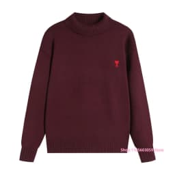 2026 new hot Half High Neck Knitted Jumper Women Slim Stretch Long Sleeve Basic Commuter Layering Warm Sweater Tops
