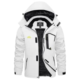 KEFITEVD Men's Winter Ski Jacket Waterproof Warm Thick Fleece Hiking Jackets Raincoats Snow Jacket Coats Windbreaker Man Parka