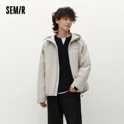 Semir Men Padded Jacket Water Repellent Windproof Shell Abrasion Resistant Raglan Sleeve 2026 Winter Everyday Style