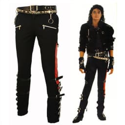 Punk Michael Jackson BAD Pants Trousers and Belt in1990'S
