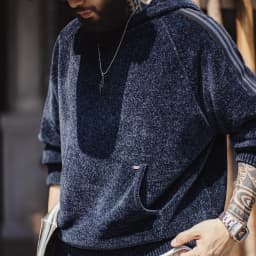 Maden Men's Chenille Hoodie Thick Warm Pullover Knit Sweater Soft Fleece Feeling Cozy Casual Hooded Jumper Autumn Winter