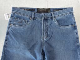 OECHSLI Jeans Thin Cotton Men 2026 Spring Summer new fashion embroidery mid-rise comfortable straight Big size 29-40 long Pants