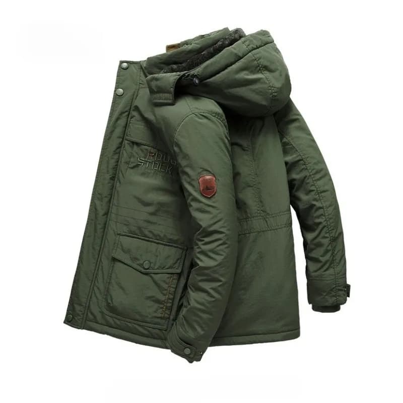 Men Winter Hooded Down Jackets Coats Fleece Warm Parkas Long Jackets Good Quality Male Outdoors Casual Winter Coats Size 6XL