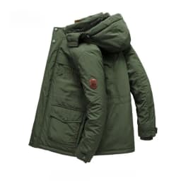 Men Winter Hooded Down Jackets Coats Fleece Warm Parkas Long Jackets Good Quality Male Outdoors Casual Winter Coats Size 6XL