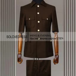 New Arrival 2 Piece Lapel Short Sleeves with 4 Real Pockets Single Breasted Slim Fit Summer Suits For Weddding(Blazer+Pants)