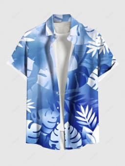 Fashion Men's Hawaiian Shirts 3D Printed Short Sleeved Button Down Lapel Shirt For Summer Oversized Tops Casual Shirt For Men