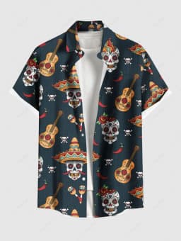 Summer Plus Size Men's Shirt 3D Print Hawaiian Shirts Button Up Beach Vacation Shirts Short Sleeve Shirts Casual Shirts For Men