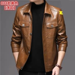 Men's Leather Jacket Sheepskin Vintage Soft Real Leather Jacket Men Genuine Spring Autumn Winter Internally Velvet Jacket Man
