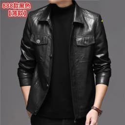 Men's Leather Jacket Sheepskin Vintage Soft Real Leather Jacket Men Genuine Spring Autumn Winter Internally Velvet Jacket Man