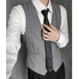 British Style Shoulder Strap Decoration Suit Vest for Men V-neck Casual Business Waistcoat Party Waiter Wedding Uniform Vests