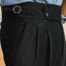 Pantalon Homme Italian High Waist Pant Business Versatile Draped Trousers Gentlemen Office Trousers Men 2023Dress Pant Men Black