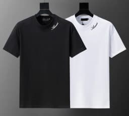 Classic Trendy Brand Printed Men's and Women's New Short Sleeved T-shirt Round Neck