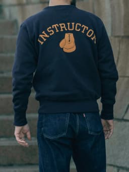 Autumn Rugged Bronson Boxing Coach Heavy Fleece Pullover – Navy Y Shipyard Sweatshirt Made from Premium US Cotton