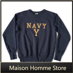 Autumn Rugged Bronson Boxing Coach Heavy Fleece Pullover – Navy Y Shipyard Sweatshirt Made from Premium US Cotton
