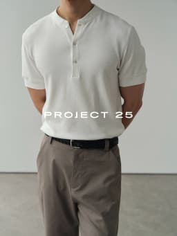 PROJECT 25 Men's Textured Cotton Old Money Style Henley T-Shirt, Soft Breathable Casual Versatile Short Sleeve Tops Hot Sale