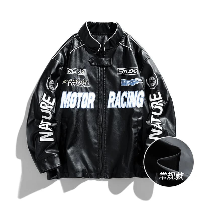 American Leather Jacket Coats Male Autumn Winter Street Pilot Motorcycle Clothing Hiphop Trend Loose Luffian Handsome Top Coats