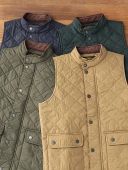 2026 Winter New American Retro Long Sleeve Dom Quilted Vest Men's Polo Style 100% Polyester Thick Casual Multi-pocket Jacket