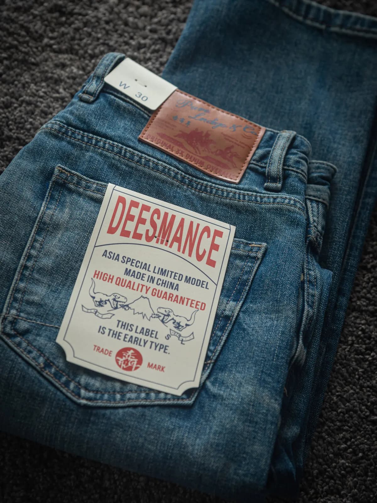 2026 Spring New American Retro Heavyweight High-end Comfort Jeans Men's Fashion 94% Cotton Washed Old Straight Casual Pants