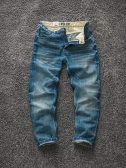 2026 Spring New American Retro Heavyweight High-end Comfort Jeans Men's Fashion 94% Cotton Washed Old Straight Casual Pants