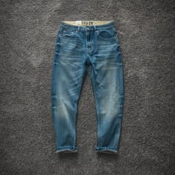 2026 Spring New American Retro Heavyweight High-end Comfort Jeans Men's Fashion 94% Cotton Washed Old Straight Casual Pants