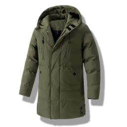 8XL Winter Men Puffer Jacket Thick Warm Jackets Hooded Long Coats Fashion Casual Cotton Padded Parkas Man Outwear Clothing Top