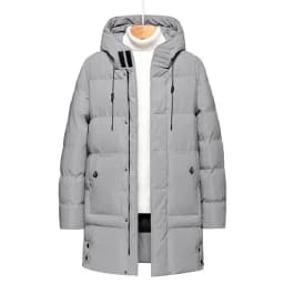 8XL Winter Men Puffer Jacket Thick Warm Jackets Hooded Long Coats Fashion Casual Cotton Padded Parkas Man Outwear Clothing Top