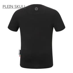 PLEIN SKULL Men's T-shirt Cotton Classic Retro Punk Short Sleeve Top Bear Printed Casual Round Unisex Sports Luxury Neck Tee