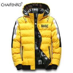 Men Fashion Double Sided Wear Jacket New Solid Removable Hat Comfort Thickening Coat Winter Casual Keep Warm Windproof Parka Men