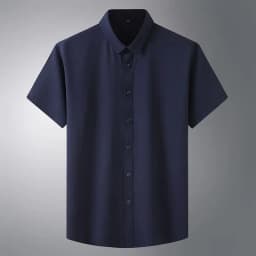 Oversized Men's Shirt 10XL 8XL Plus Size Short Sleeve Shirt Pure Color Business Formal Tees Casual Loose Fit Tops Male Clothing