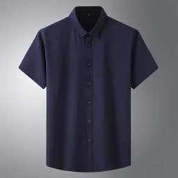 Oversized Men's Shirt 10XL 8XL Plus Size Short Sleeve Shirt Pure Color Business Formal Tees Casual Loose Fit Tops Male Clothing