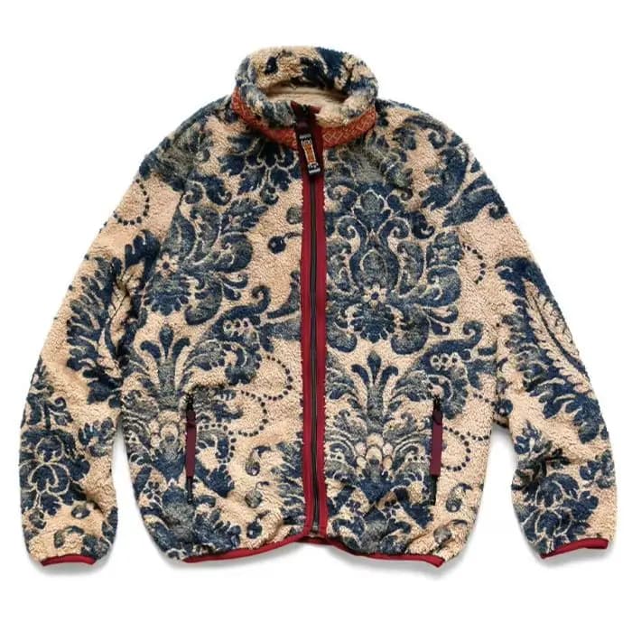 Japanese Autumn And Winter Shake Fleece Retro Casual Zipper Warm Jacket Tang Grass Tide Coat