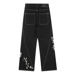 High Street Tiger Dragon Embroidery Baggy Jeans Pants for Men and Women Pantalones Hombre Straight Denim Trousers Oversized