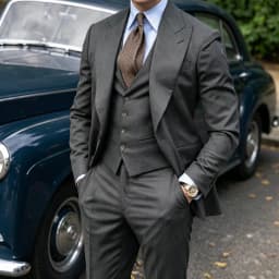 3 Pieces Men's Suit Classy Wedding Tuxedos Slim Fit Suit Vest Trousers Ensemble Spring Summer Business Parties Formal Occasions