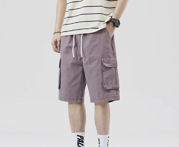 Shorts men's summer style outdoor loose five quarter pants