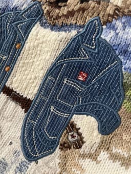 Cartoon Cowboy Men Women Autumn and Winter Christmas Sweater Embroidery Bear Long Sleeve Knitted Pullover Couples Cotton Jumper
