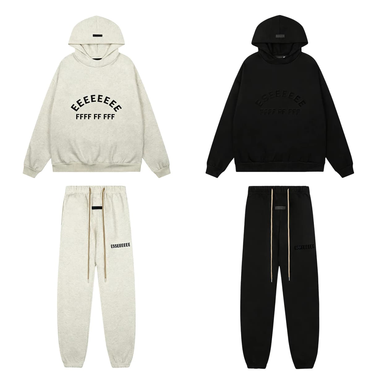 25SS Men's Jogger Set Classic Double Line Brand Design Plush Letter Hoodies Suit High Street Couple Loose Pants Two Piece Set