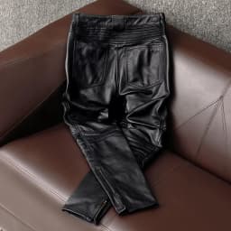 Mauroicardi Spring Autumn Cool Black Pu Leather Moto & Biker Pants Men Luxury Designer European Style Clothes Streetwear 2025