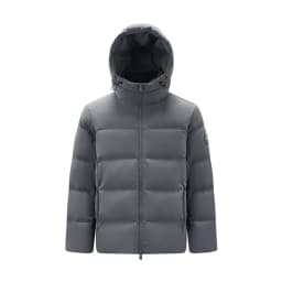 Semir Grey Duck Down Jacket Warm Windproof Men 2026 Winter Short Style Loose Fit Daily Wear Cold Weather Outerwear Coat