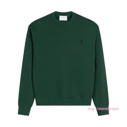 2026 Men Crew Neck Sweatshirt Solid Long Sleeve Pullover Casual Loose Fit Basic Sweatshirt Autumn Winter Male Daily Sport Tops
