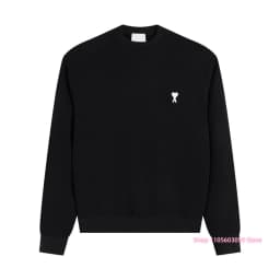 2026 Men Crew Neck Sweatshirt Solid Long Sleeve Pullover Casual Loose Fit Basic Sweatshirt Autumn Winter Male Daily Sport Tops