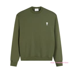 2026 Men Crew Neck Sweatshirt Solid Long Sleeve Pullover Casual Loose Fit Basic Sweatshirt Autumn Winter Male Daily Sport Tops
