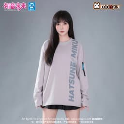 Moeyu Hatsune Miku T-Shirt Men Tee Women Full Sleeve T Shirt Anime Vocaloid Sweatshirt Outdoor Casual Student t-shirt Clothing