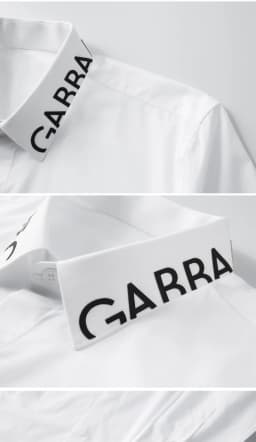 Luxury Brand Letter Printed Men's Shirt Slim Fit Long Sleeve Casual Business Dress Shirts Star Social Office Banquet Party Shirt
