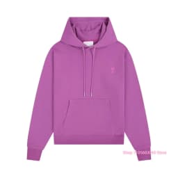 2026 Unisex Solid Hooded Sweatshirt Oversized Long Sleeve Pullover Casual Loose Hoodies Street Fashion Daily Wear Tops For Men Women