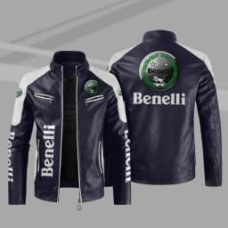 Benelli motorcycle PU Leather Jacket Patchwork Biker Jackets Casual Zipper Coat Male Motorcycle Jacket Outwear Coat W653D