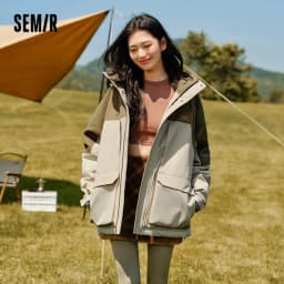 Semir Down Jacket Men 2026 New Winter Couple Windproof Wear-Resistant and Warm Outdoor Contrasting Colors Outerwear