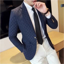 2025 Spring Plaid Blazers Coats 6 Color Fashion Luxury Business Slim Fit Social Suit Jacket Formal Wedding Prom Tuxedo 5XL-M